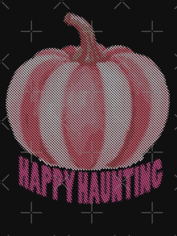Pinkoween Collection, Pinkoween Pumpkin Halftone by Sherihdesigns