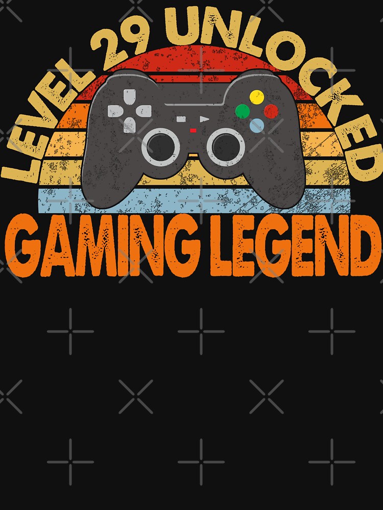 Level 29 Unlocked Gaming Legend | Vintage Legendary Gamer by Qudkin