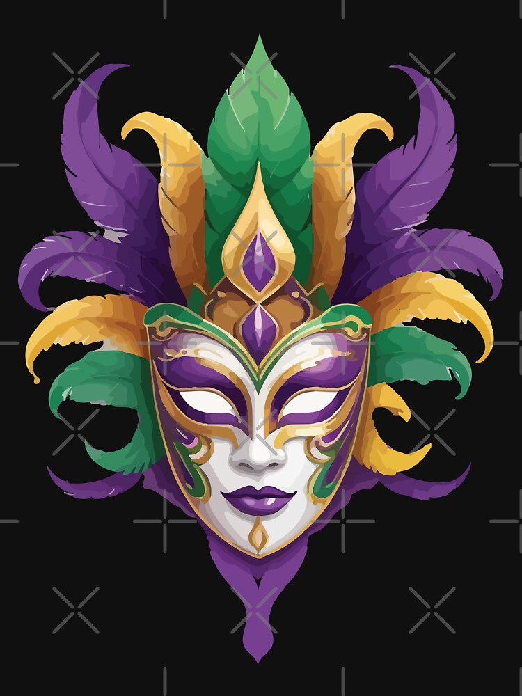 Mardi gras mask by obscurax art