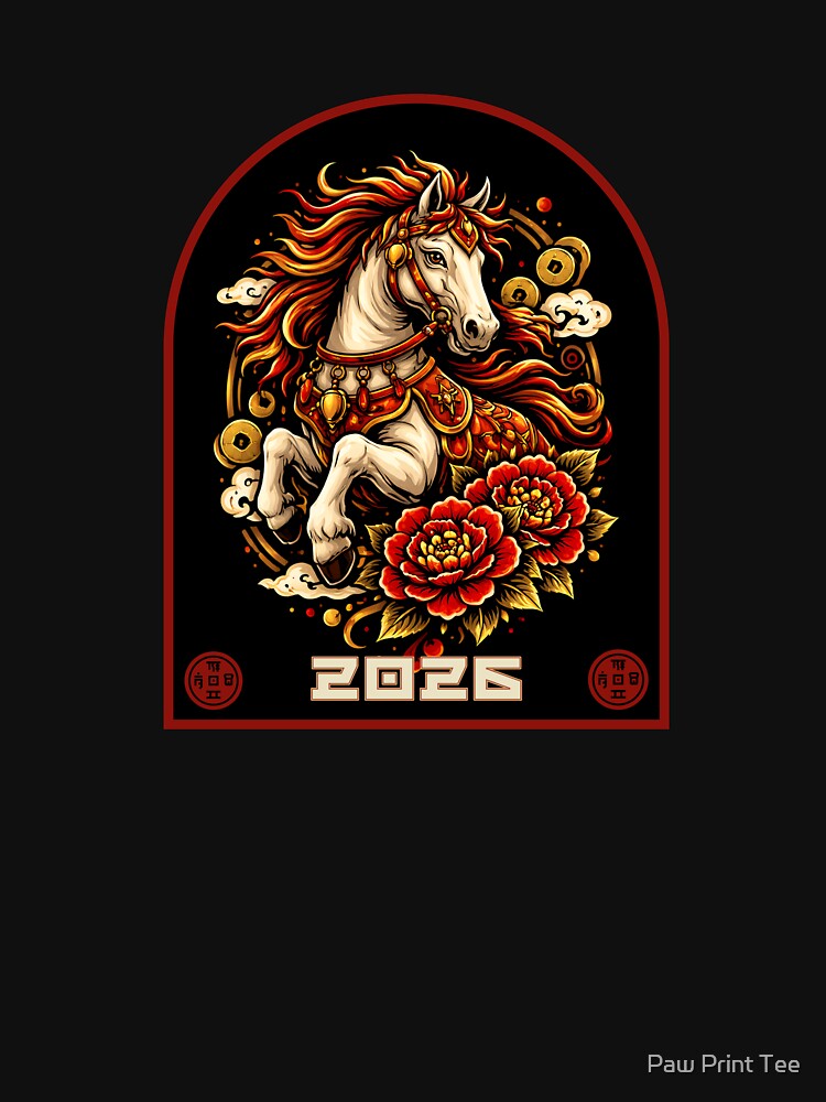 Spirit of the Fire Horse by Paw Print Tee