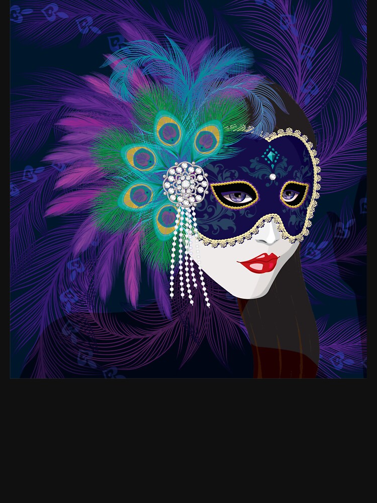 Art design of Brazil Mardi Gras Mask by Art Without Curves