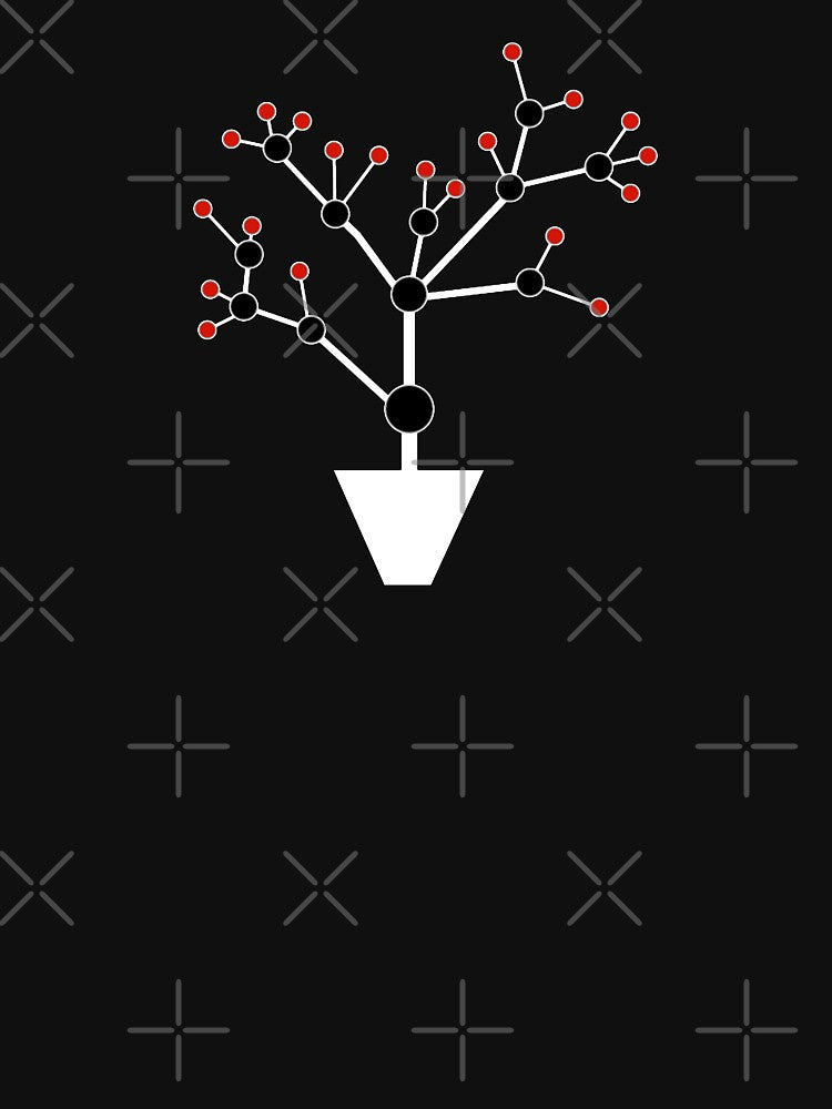 plant floral illustration - White and black  ,Awesome gift for men's women by abdelhak2005