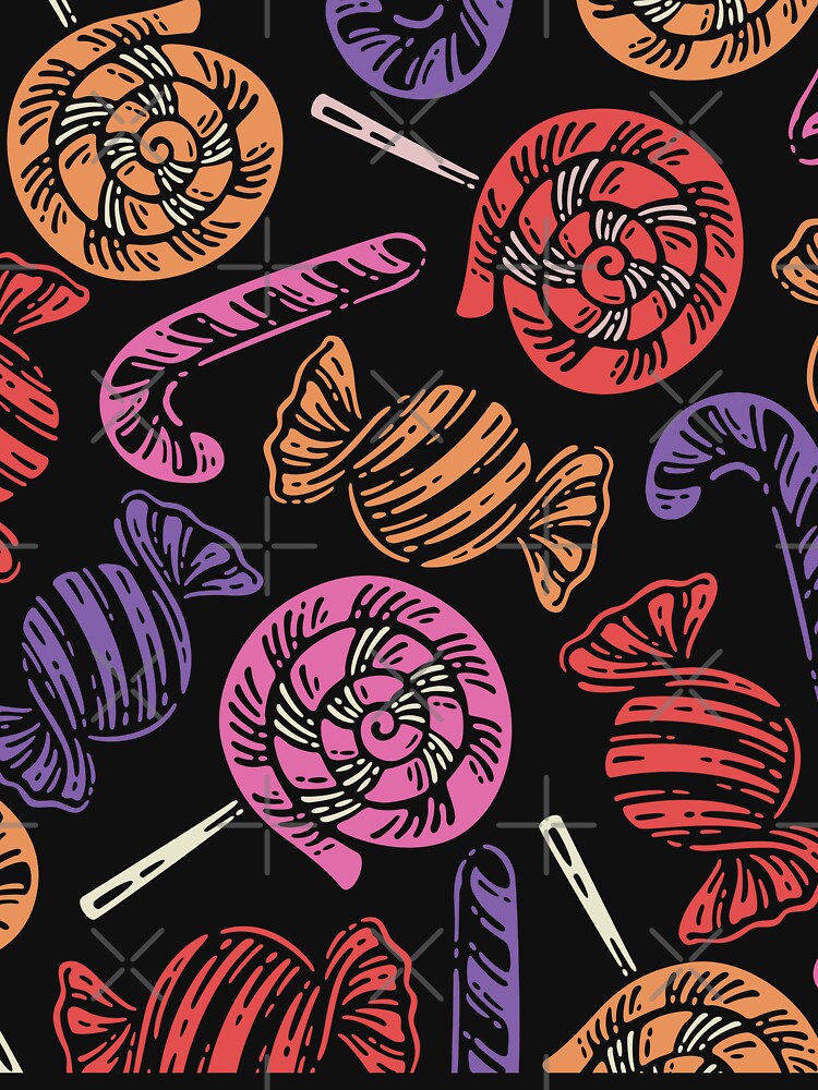 Hand Drawn Colorful Candies by Antoine Dupuit
