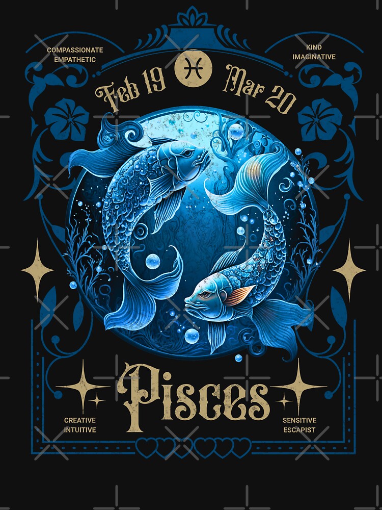 Pisces Zodiac Traits Horoscope Astrology Sign by GroovyFusion