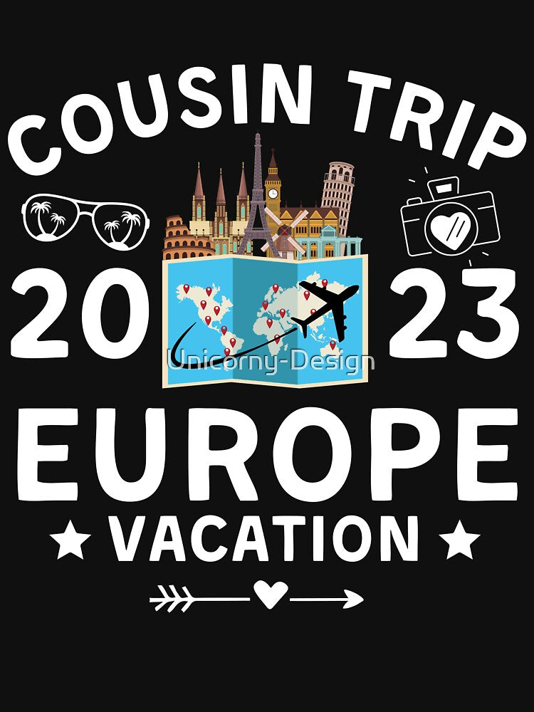 Cousin Crew Girls Trip Europe Family Vacation 2023 Making Memories Family Holiday Summer Besties Friends Crew Team Trip by Unicorny-Design
