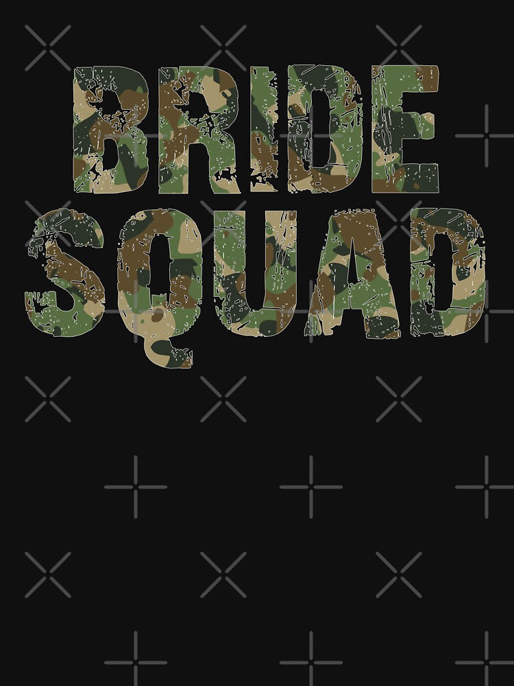 Bride Squad Camo Bachelorette Party Bride Bridesmaids by Echo Dusk