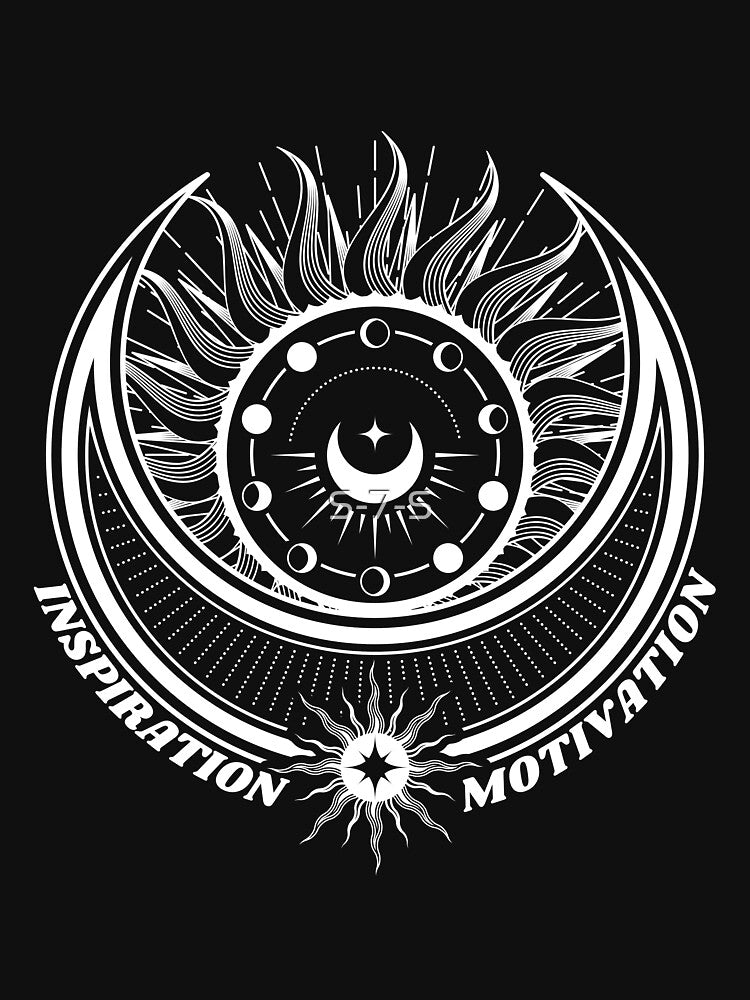 Copy of Mystic Sun & Moon Phases – Inspiration & Motivation (black) by DARK_NOVA