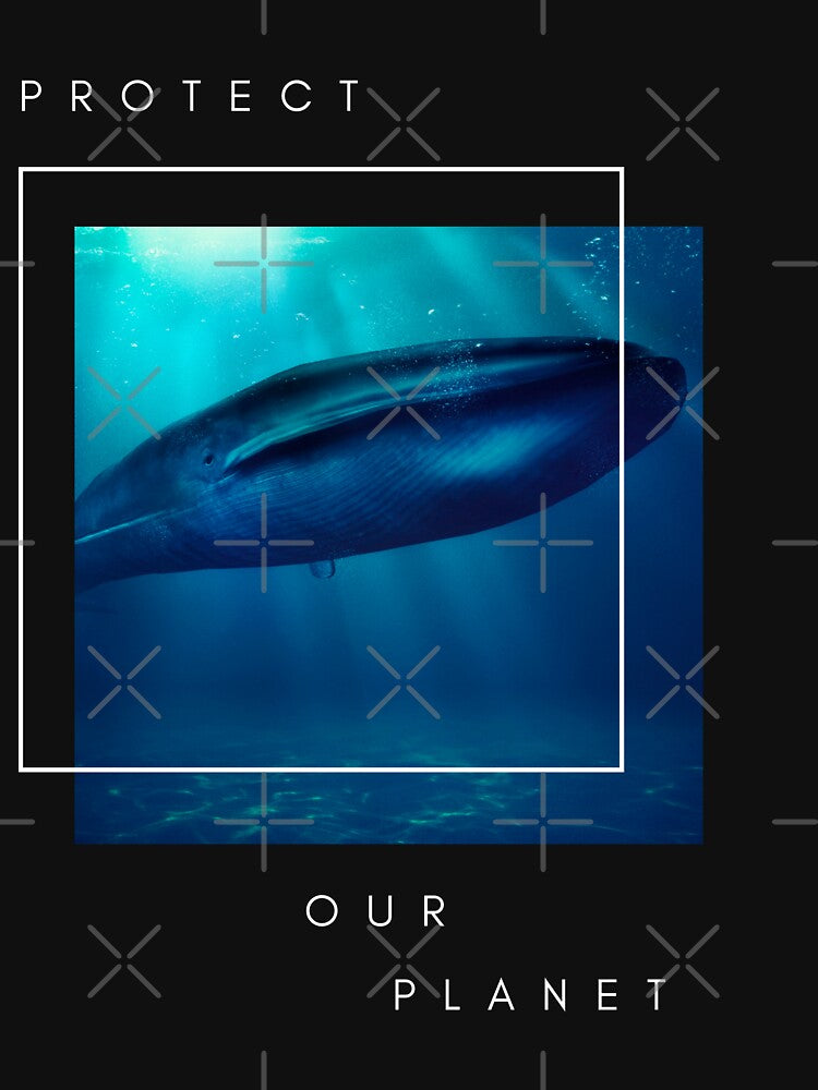 Protect Our Planet Earth Day with a Blue Whale by pattykim
