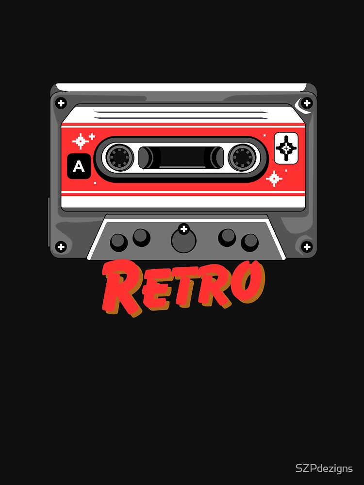 Classic Retro Cassette Tape by SZPdezigns