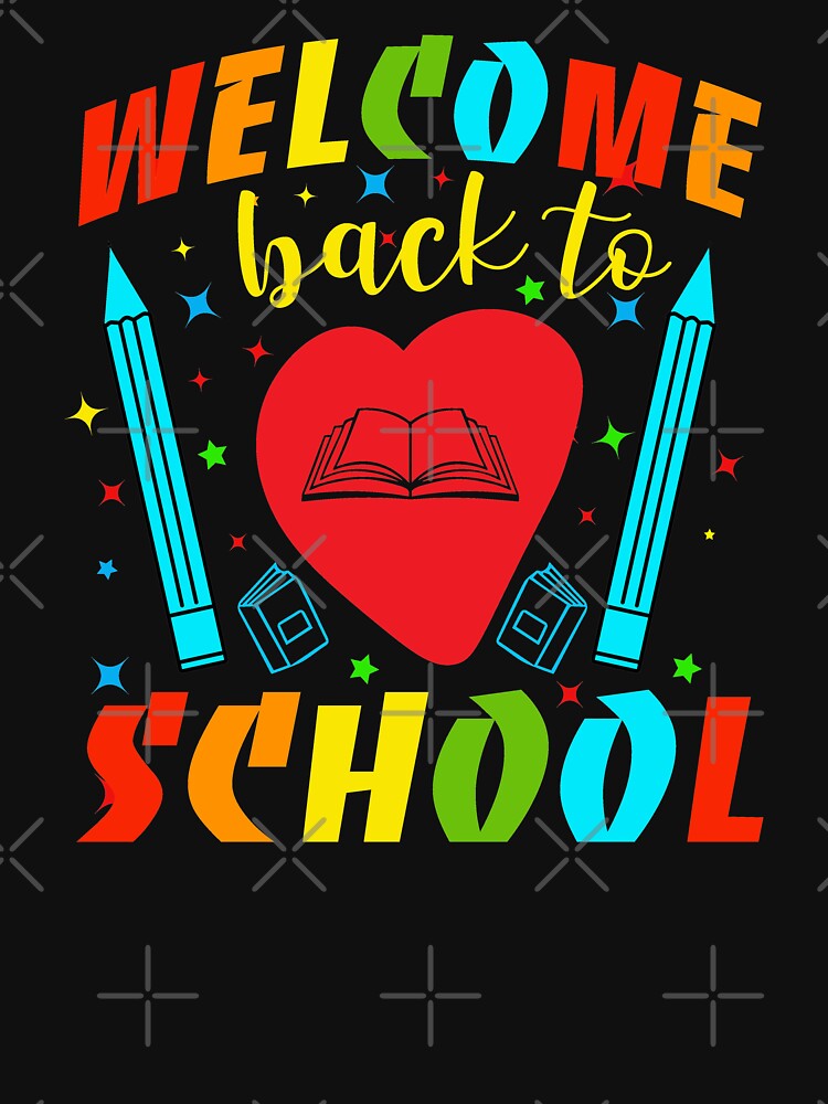 Back To School Retro First Day Of School Teacher Student by FunkyFusionArt
