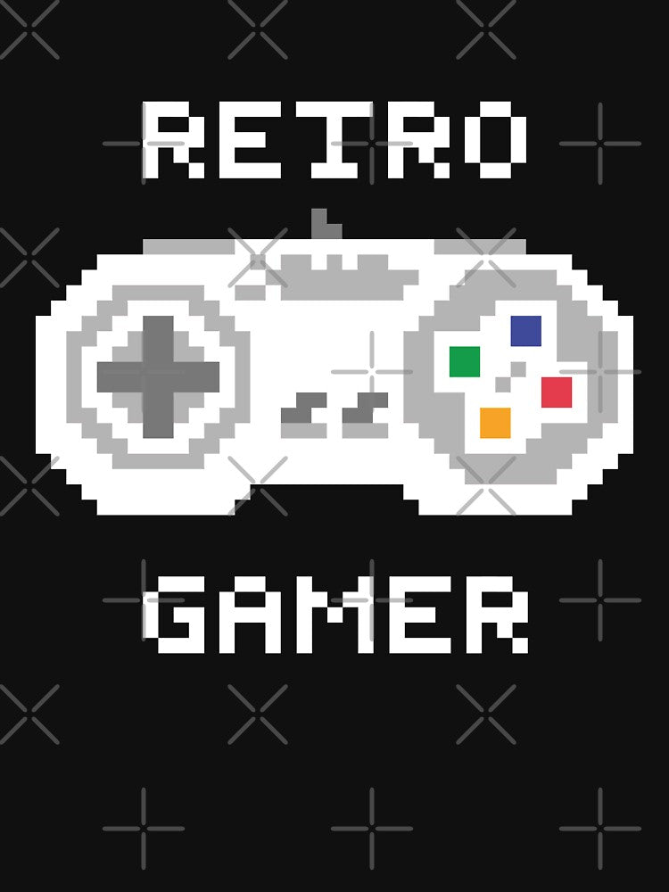 Retro Gamer Pixel Controller | Vintage Gaming Design by Plant Cult