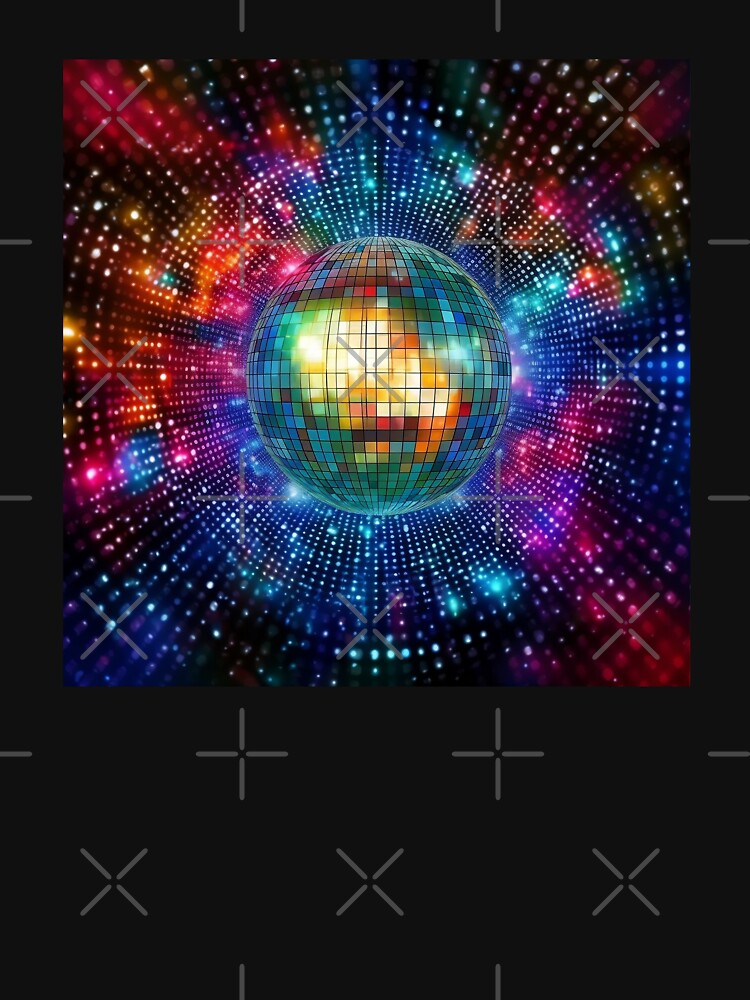 Disco, Disco Ball, 80s, retro, vintage, 70s, funny, dance, music, party, band by PRYMULLART