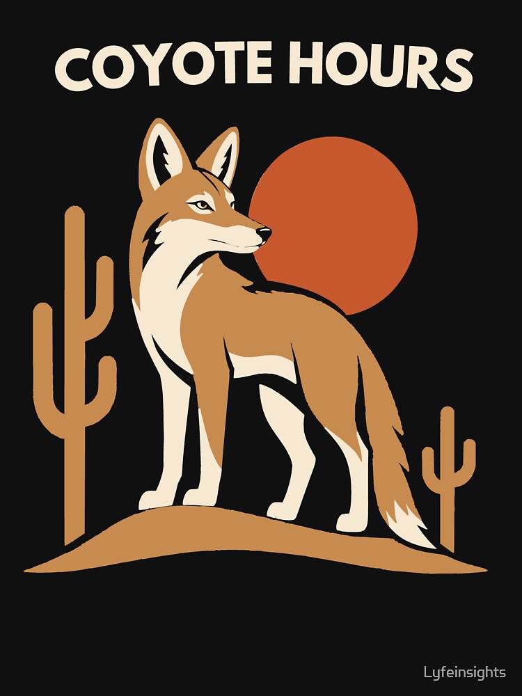 Coyote Hours Desert Sunset by Lyfeinsights
