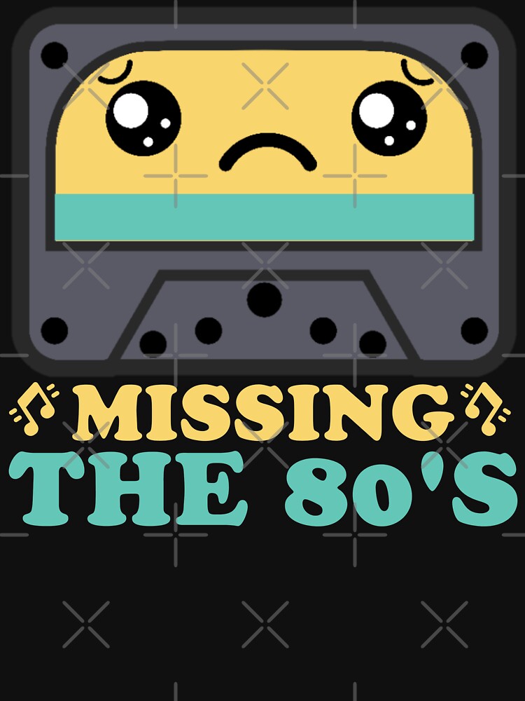 Missing The 80s - Cute Sad Cassette Tape Retro Nostalgia Music Lover by Shape Snip Studio