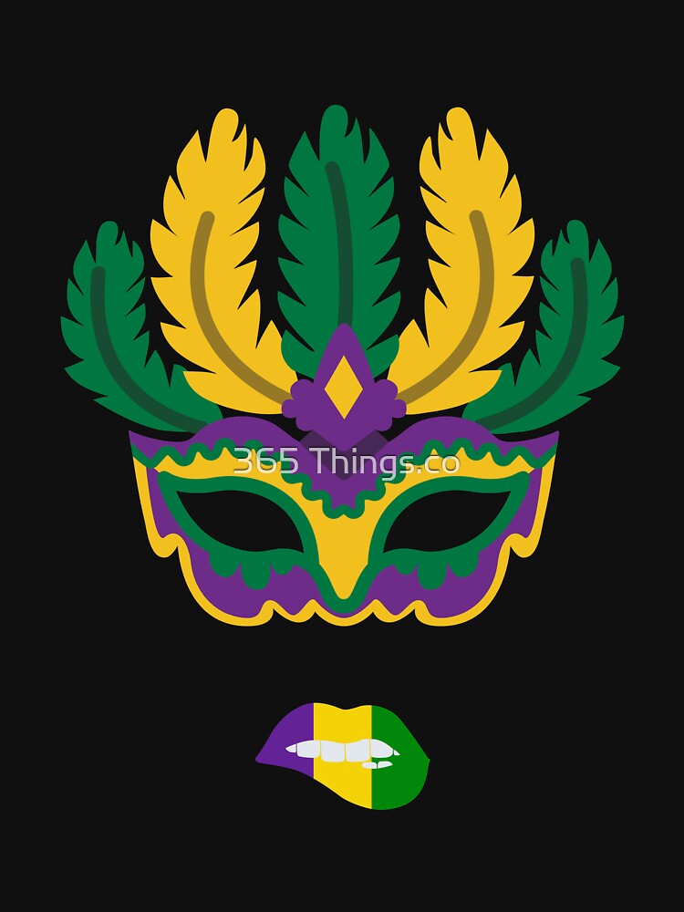 Funny Carnival Costume Party Madi Gras Face Mask by 365 Things.co