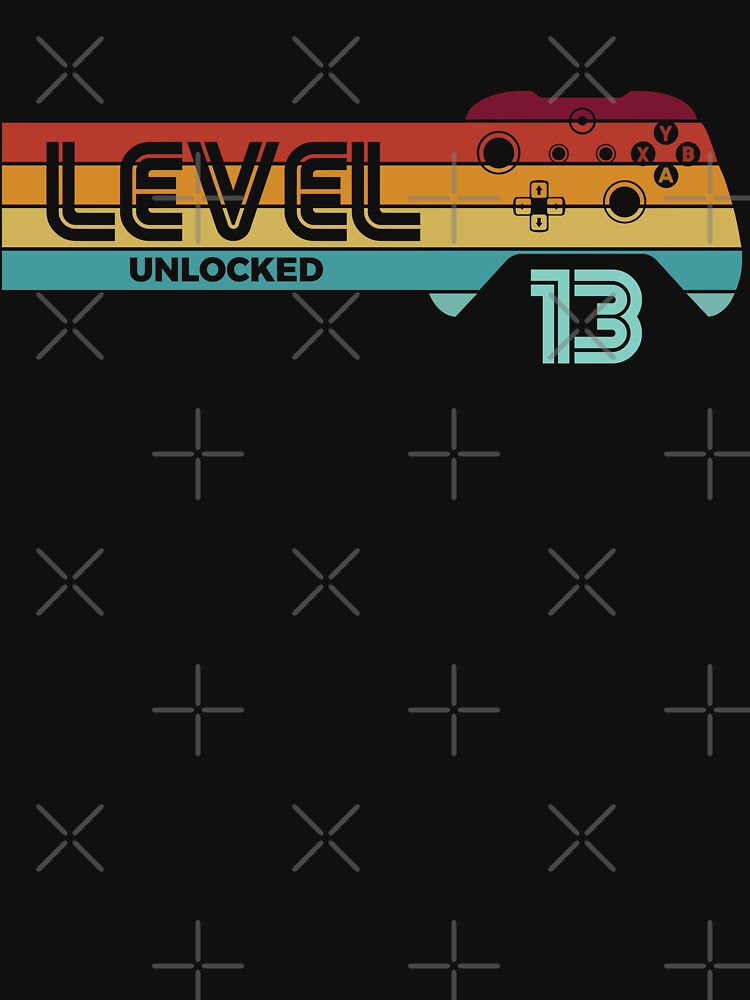 Level 13 Unlocked - Official Teenager 13th Birthday Gamer by Kenza-Store