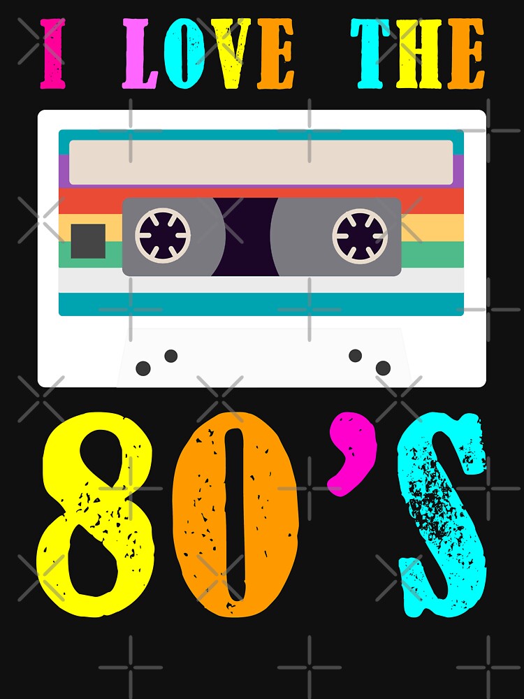 I Love The 80's Bright Colors by JukeLox