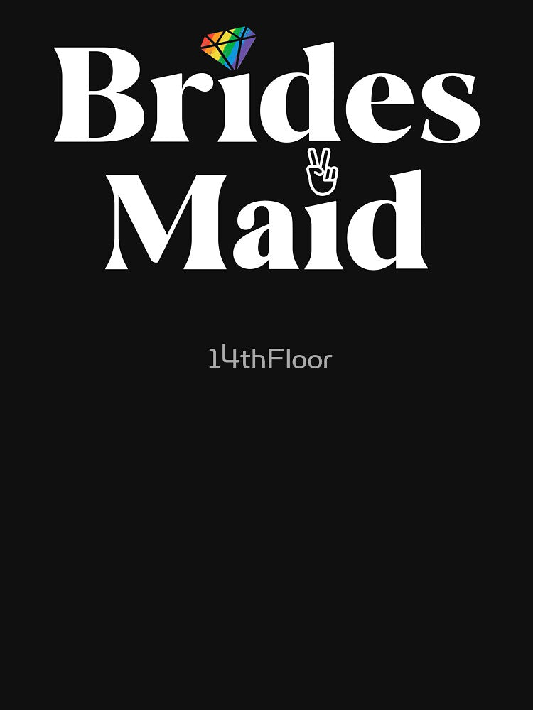 Brides Maid Lesbian Bachelorette Party Pride Beach Squad by 14thFloor