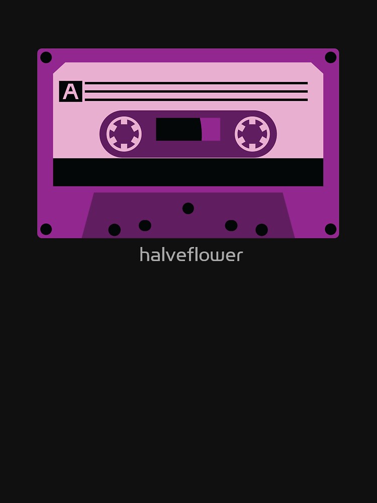 Purple Cassette Tape by halveflower