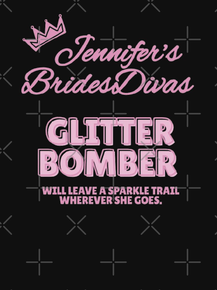 BridesDivas Series: "Glitter Bomber" in Romantic Floral by Inktypolis