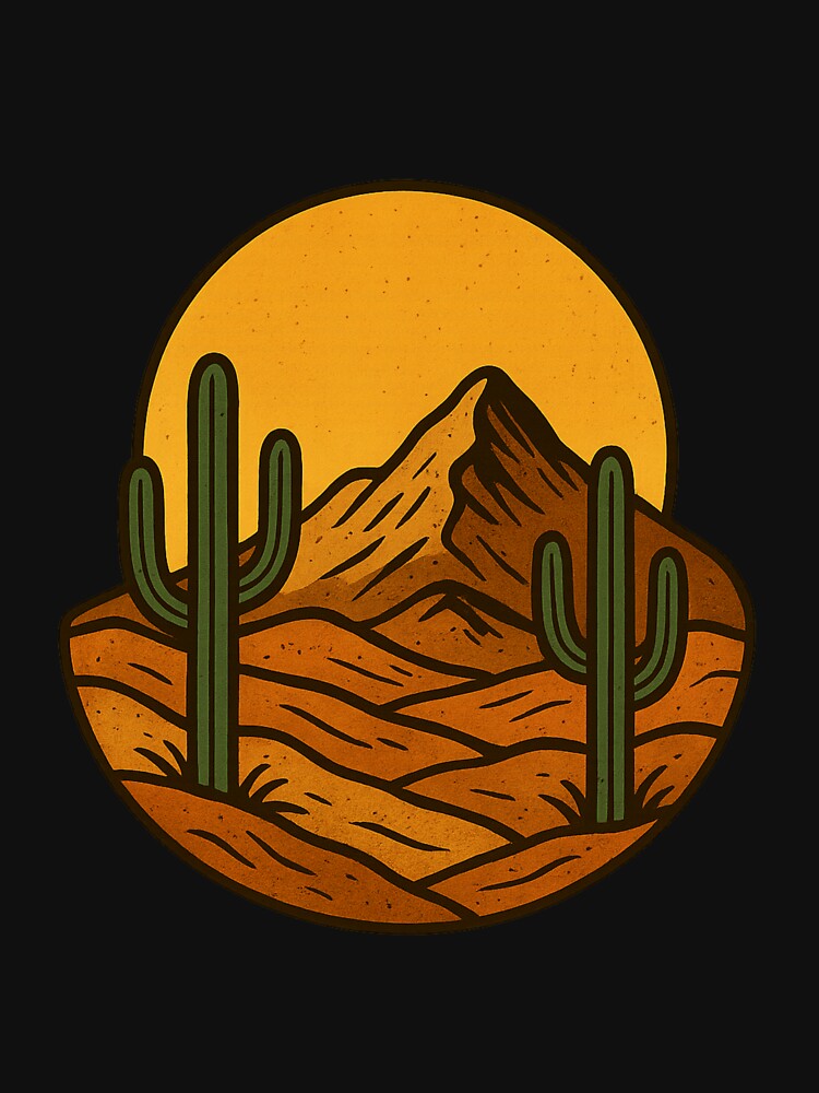 ​Desert Mountain Landscape by  ADBIB Design