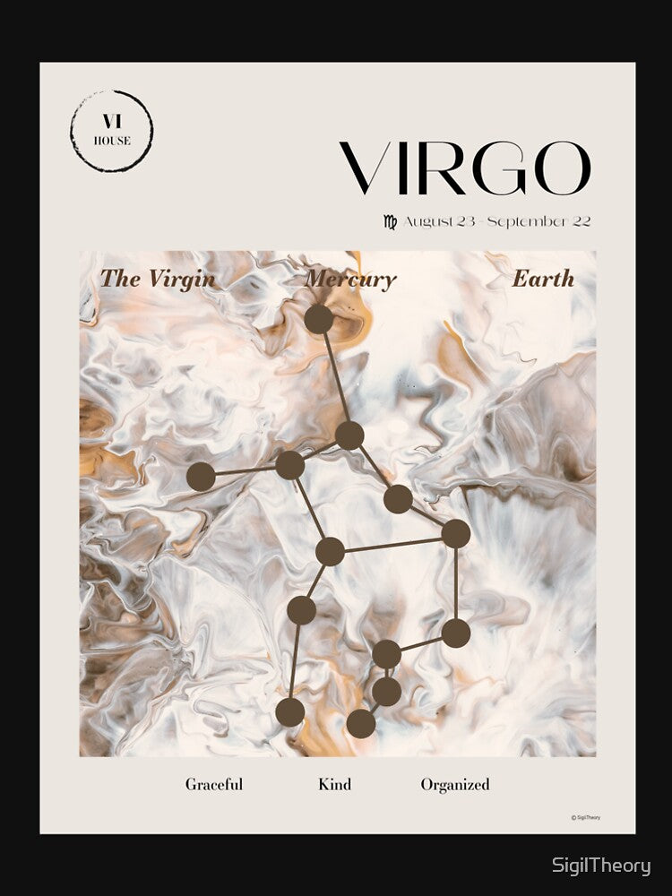 Virgo - Celestial Zodiac Constellation Art by SigilTheory