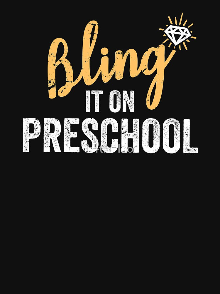Bling It On Preschool Shirt Back to School by 14thFloor