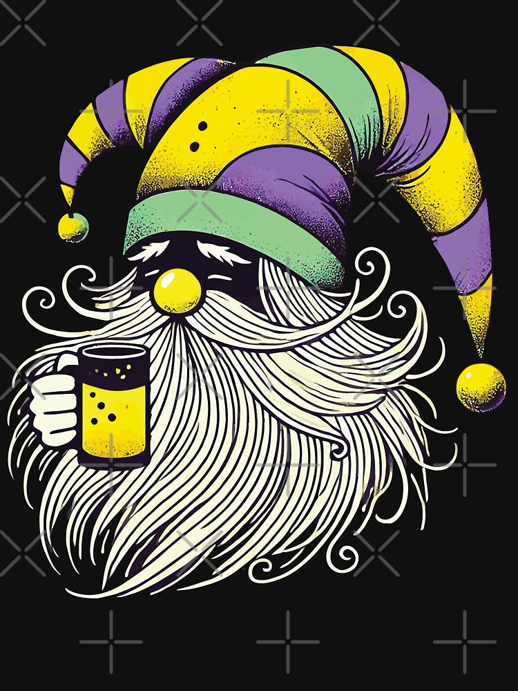 Mardi Gras Gnome With Mug by LuminOrb