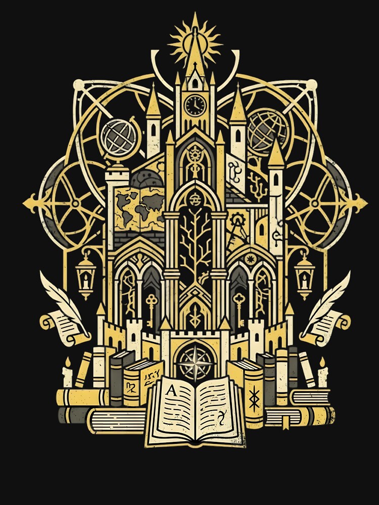Grand Archives of Dragon Lore Fantasy Library by auxincaftan0o