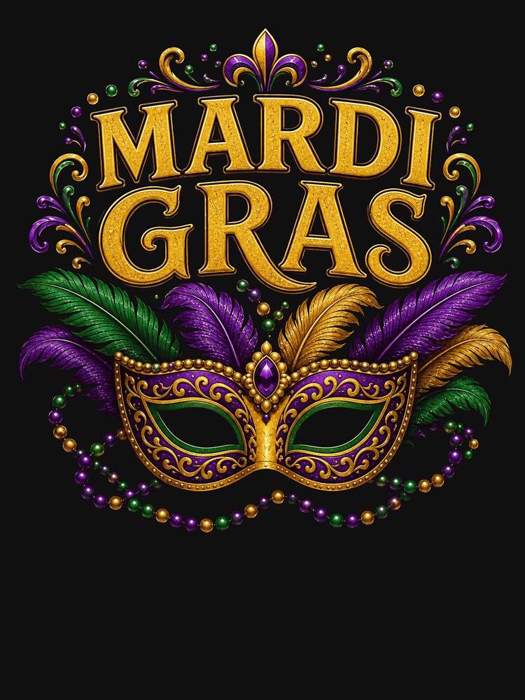 Mardi Gras Mask Carnival Masquerade New Orleans by WHConwayDesigns