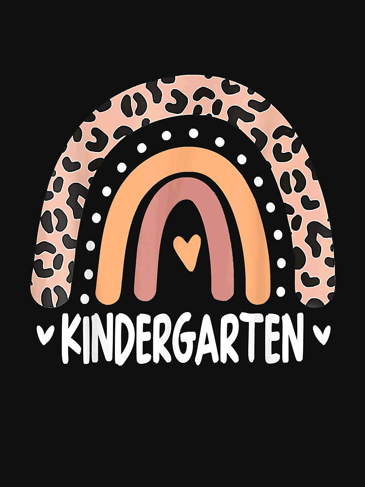 Leopard Rainbow Kindergarten Teacher First Day of School by WilliamsonTate
