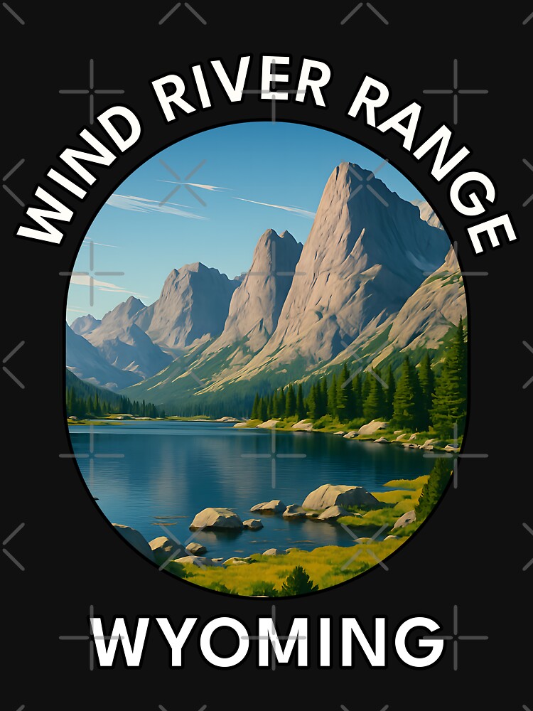 Wind River Range Wyoming – Mountain Landscape Travel Poster by inkNext