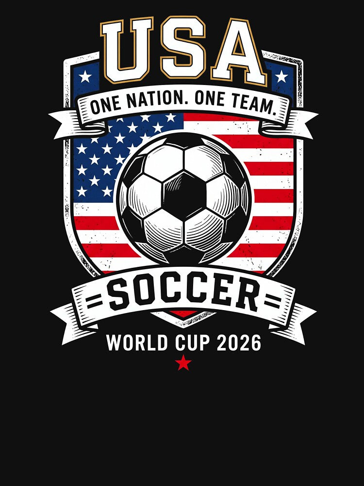 USA Soccer World Cup 2026 Graphic Patriotic Football by Keingdesign