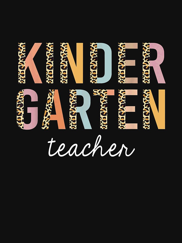 Leopard Kindergarten Teacher Kinder Back to School Supplies by KlineLucia