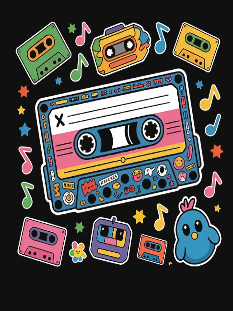 Cassette Dreamland Retro Vibes And Colorful Tunes by StuffNestie