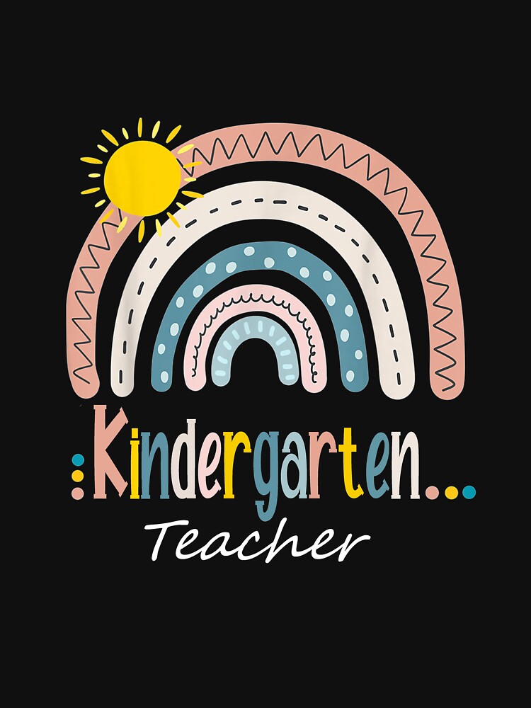 Kindergarten Teacher Boho Rainbow Back To School Supplies by TanyahLes