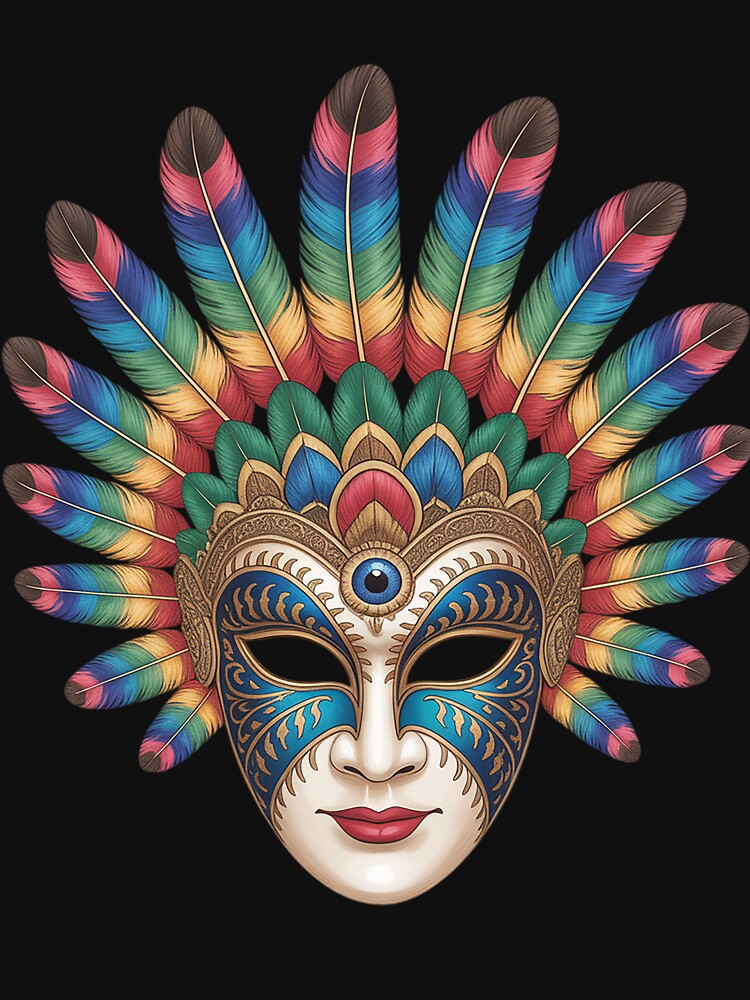 Carnival Mask Colorful Mardi Gras Brazil Rio by tlallimicrichi