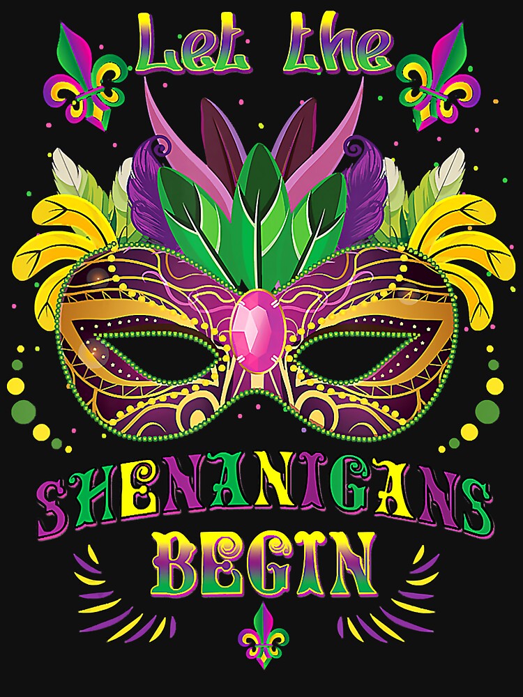 Mardi Gras Mask Costume Let The Shenanigans Begin by BrandyBare