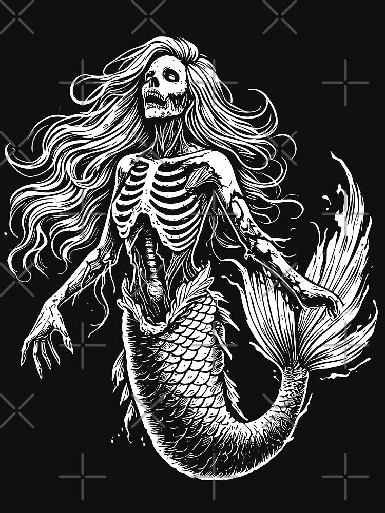 Mystical Skeleton Mermaid by LuminOrb