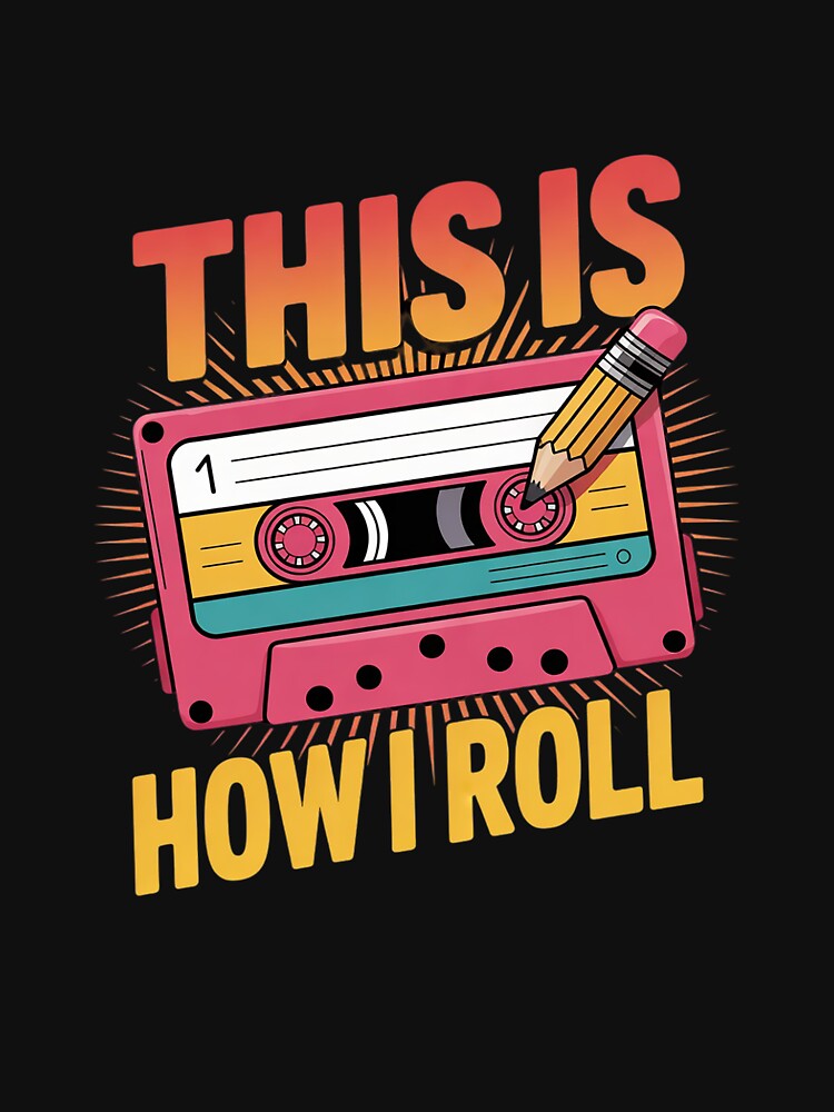 80's 90's Music Cassette Tape by MarkLeedsArt