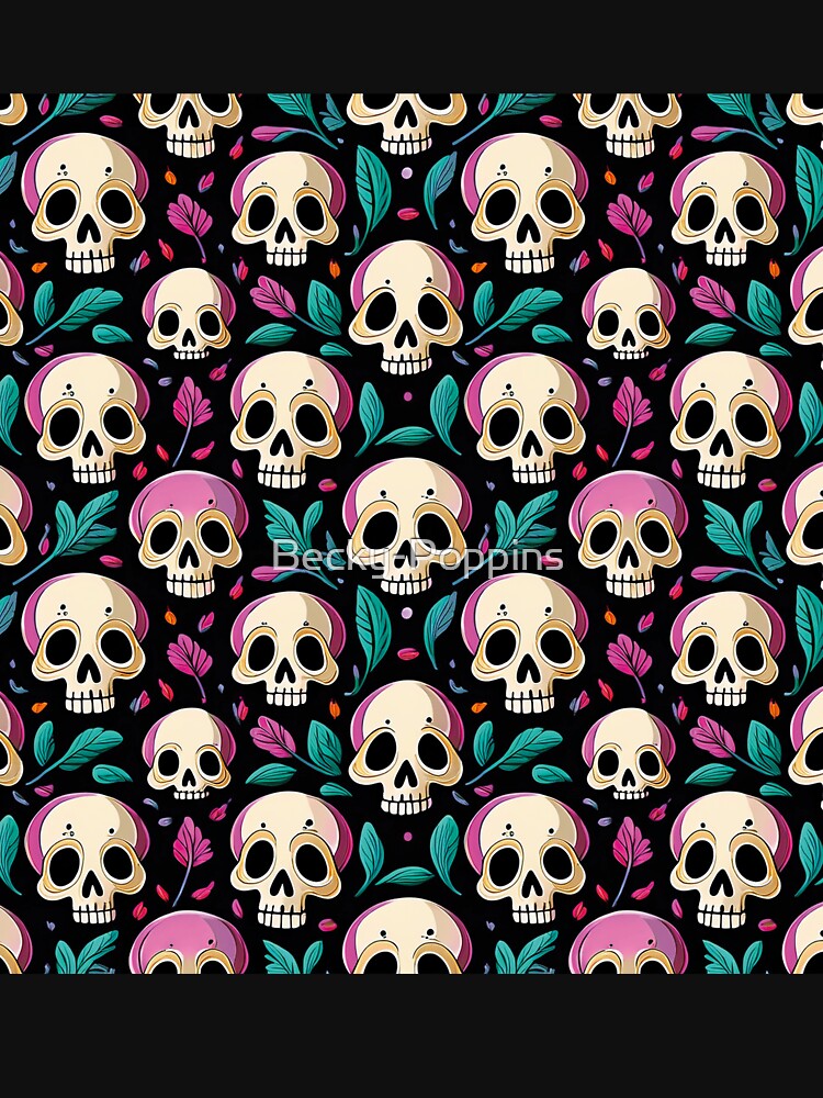 Tropical Skull Garden 3 by Becky-Poppins