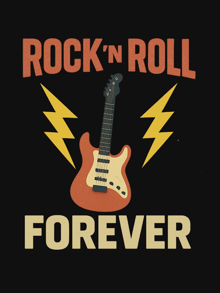 Rock ‘n’ Roll Forever – Vintage 80s Tour Poster Shirt | Retro Concert Tee by DJCApparel