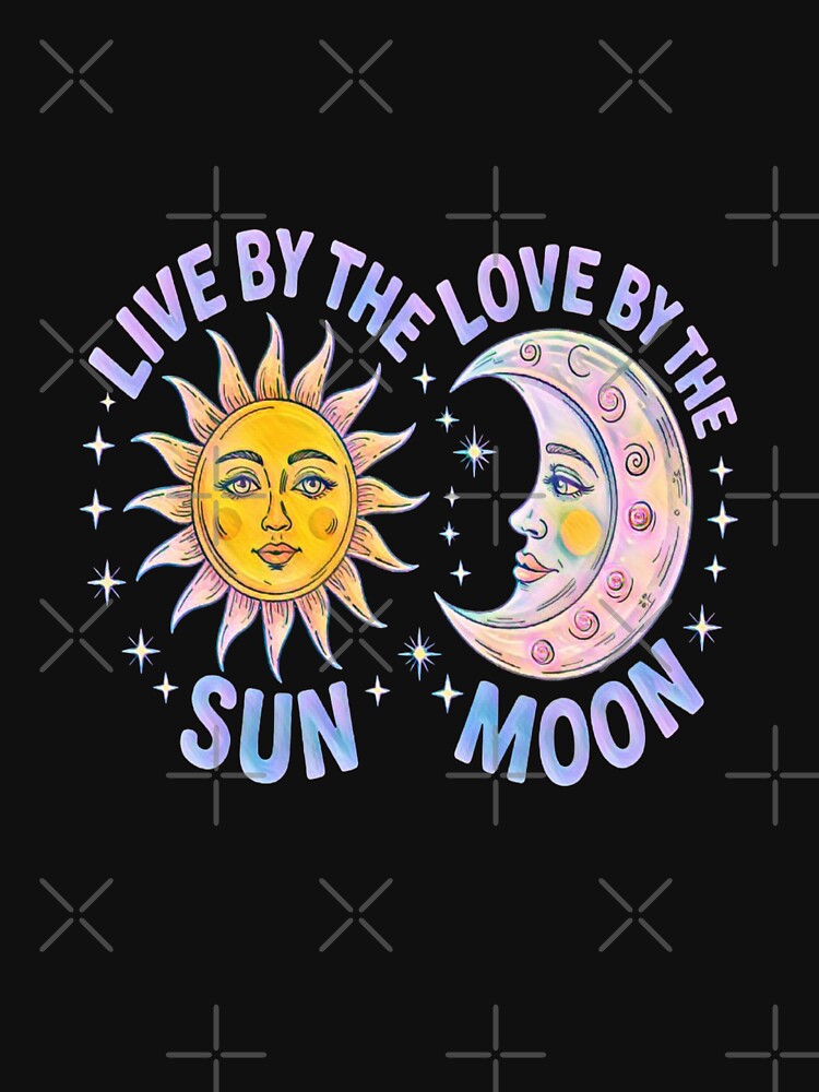 Live by the Sun Love by the Moon | Boho Retro Pastel by creativerooney