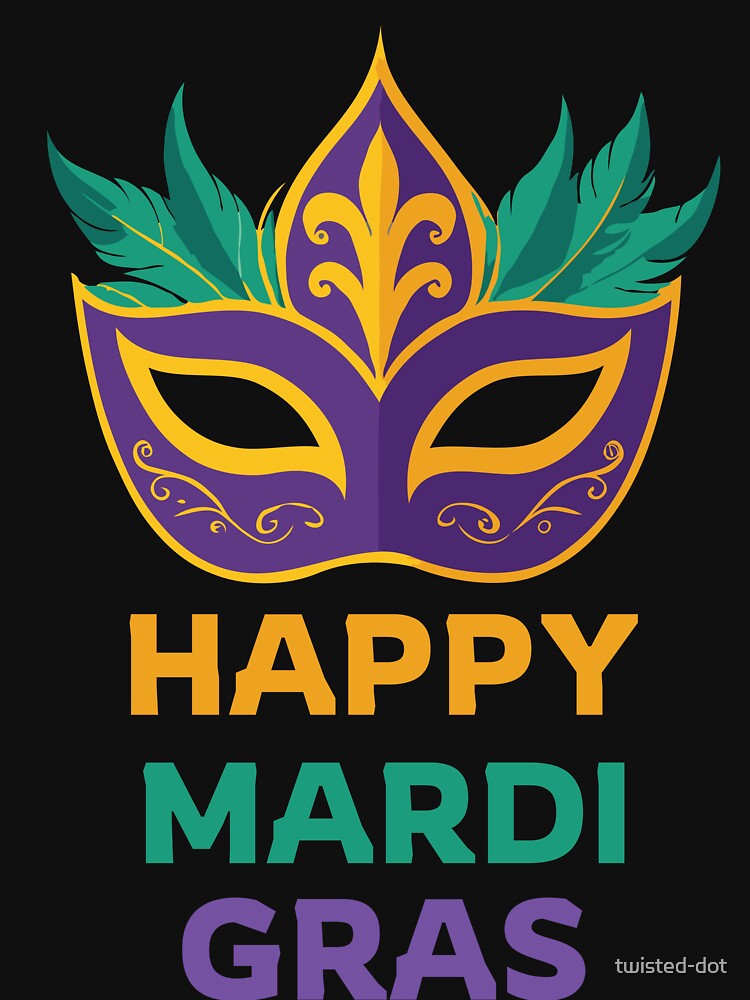 Happy Mardi Gras. Carnival mask. by twisted-dot