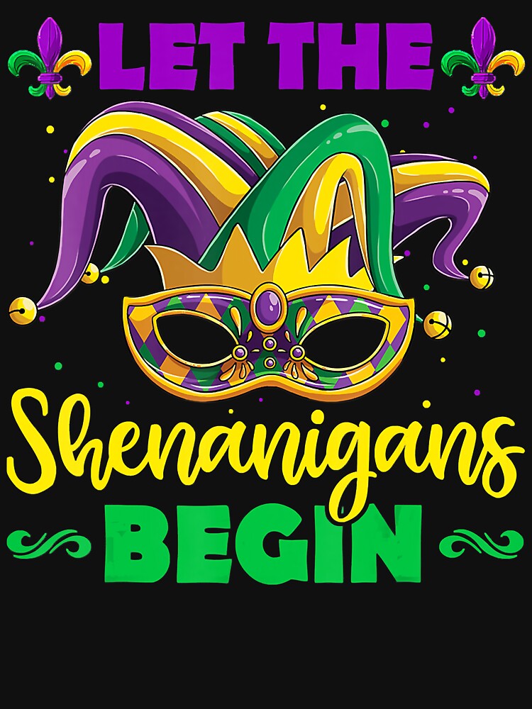 Mardi Gras Costume Let The Shenanigans Begin Mask by BrandyBare