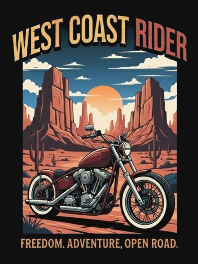 West Coast Rider – Desert Freedom Graphic by Dogandesighn