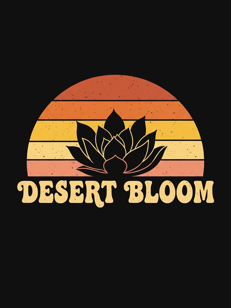 Desert Bloom - Retro Succulent Sunset by Merchifyme2000