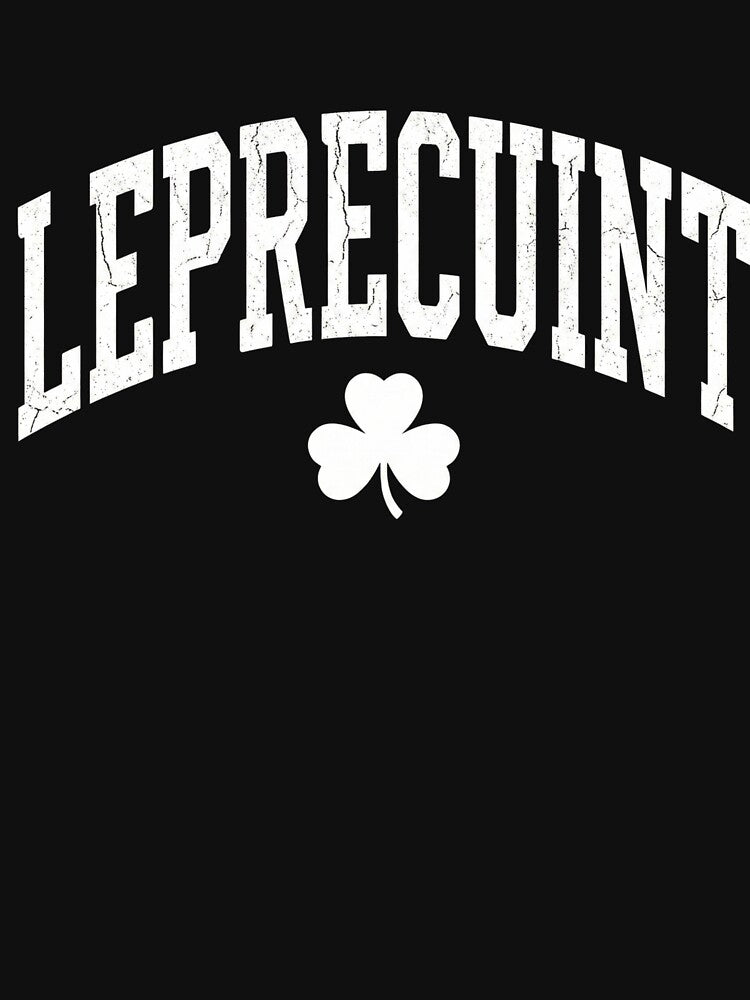 Leprecunt Shamrock Irish Drinking Humor Party Graphic by Velinara