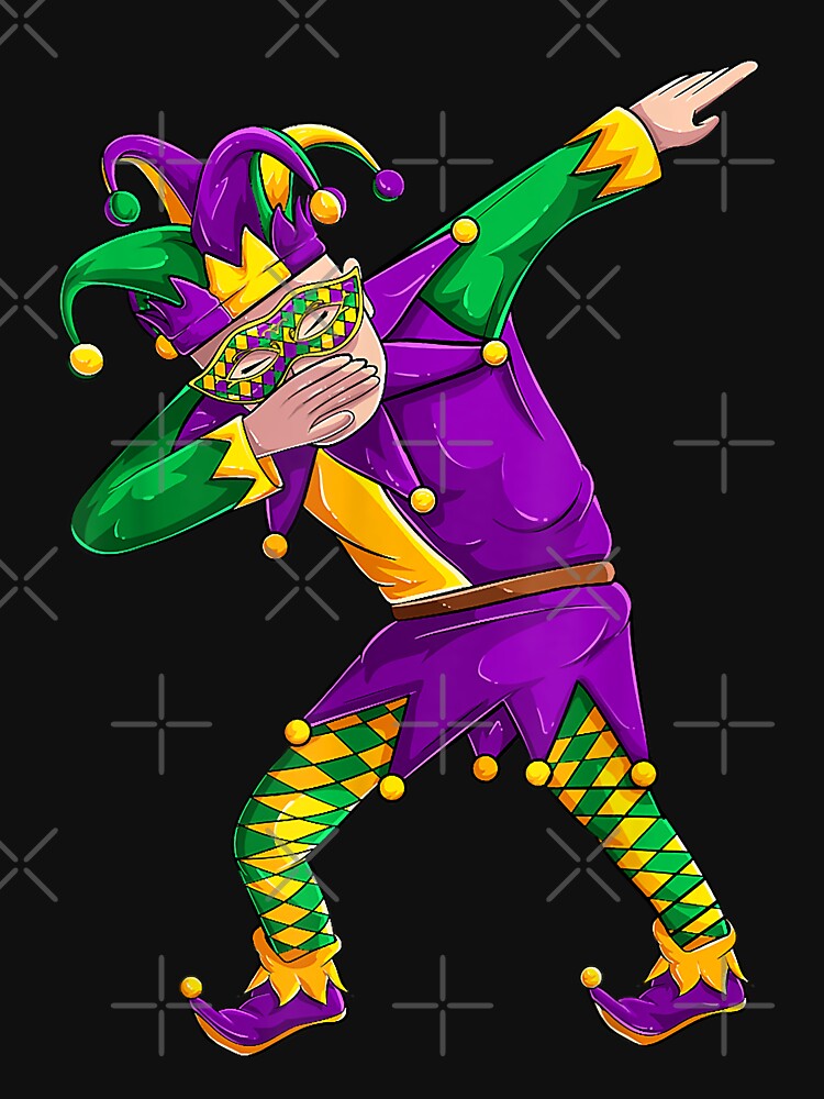 Dabbing Dab Jester Mardi Gras Mask Outfit, Men Kids Boys by Lynette1241