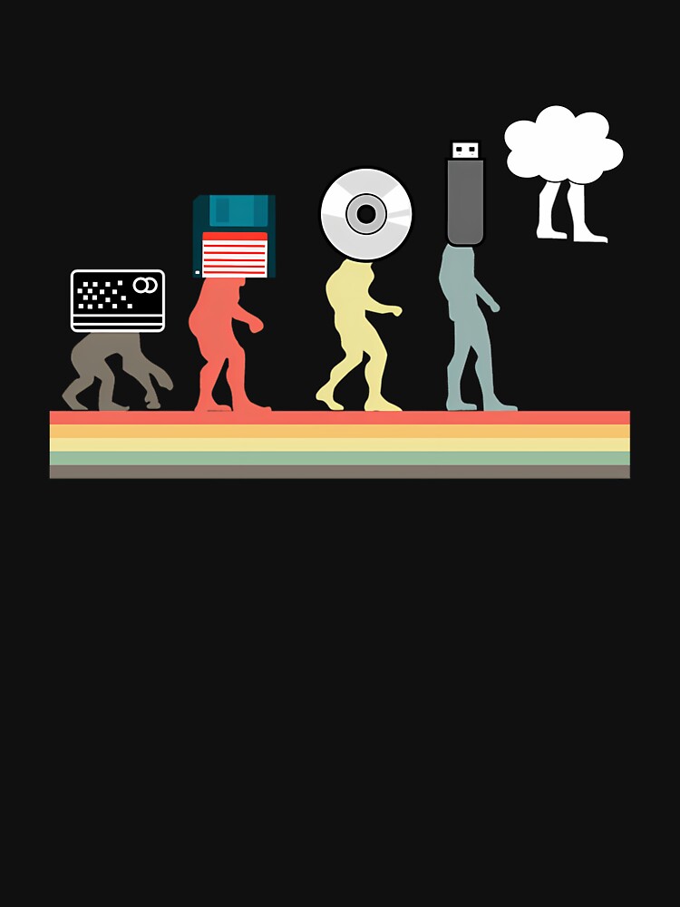 Cassette Floppy Disk Usb Cd Cd-Rom Evolution by Maciehermann1